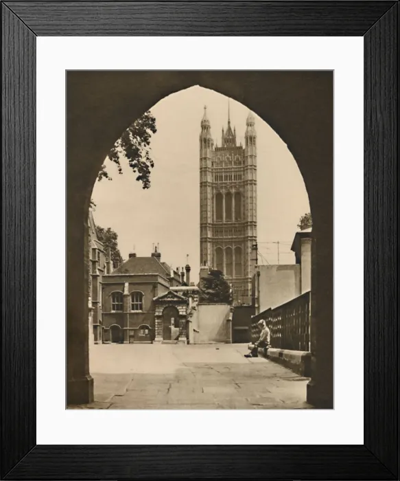 Framed Print : Little Deans Yard at Westminster: A View of an English Public School, c1935. Creator Framed Print : Little Deans Yard at Westminster: A View of an English Public School, c1935. Creator