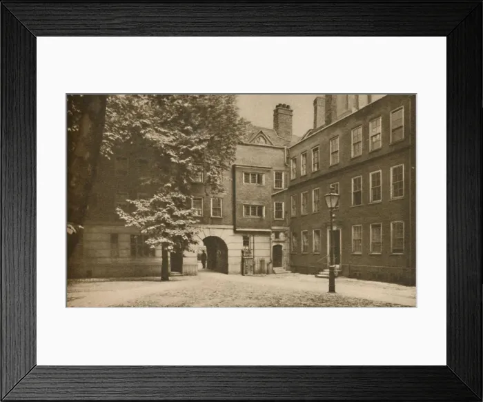 Framed Print : Cobbles of the Quiet Other Court in Staple Inn at Holborn, c1935. Creator: Cyril Ellis Framed Print : Cobbles of the Quiet Other Court in Staple Inn at Holborn, c1935. Creator: Cyril Ellis