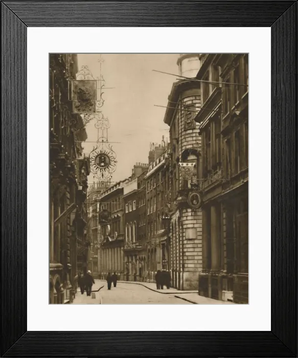 Framed Print : The Old Signs Have Come Back To Lombard Street, c1935. Creator: W Whiffin Framed Print : The Old Signs Have Come Back To Lombard Street, c1935. Creator: W Whiffin