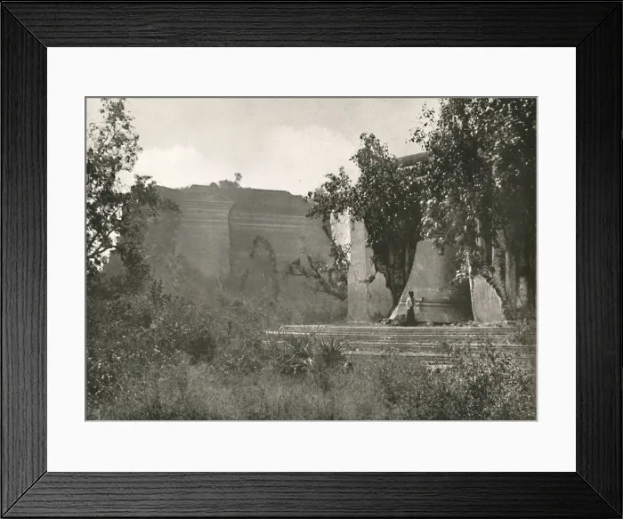 Framed Print : Meingoon Pagoda and Great Bell, 1900. Creator: Unknown Framed Print : Meingoon Pagoda and Great Bell, 1900. Creator: Unknown