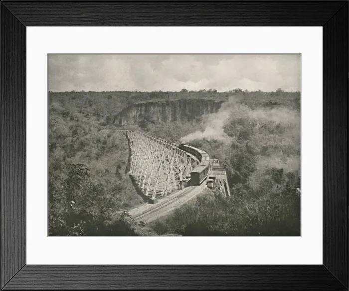 Framed Print : The Gokteik Gorge and Railway Bridge, 1900. Creator: Unknown Framed Print : The Gokteik Gorge and Railway Bridge, 1900. Creator: Unknown
