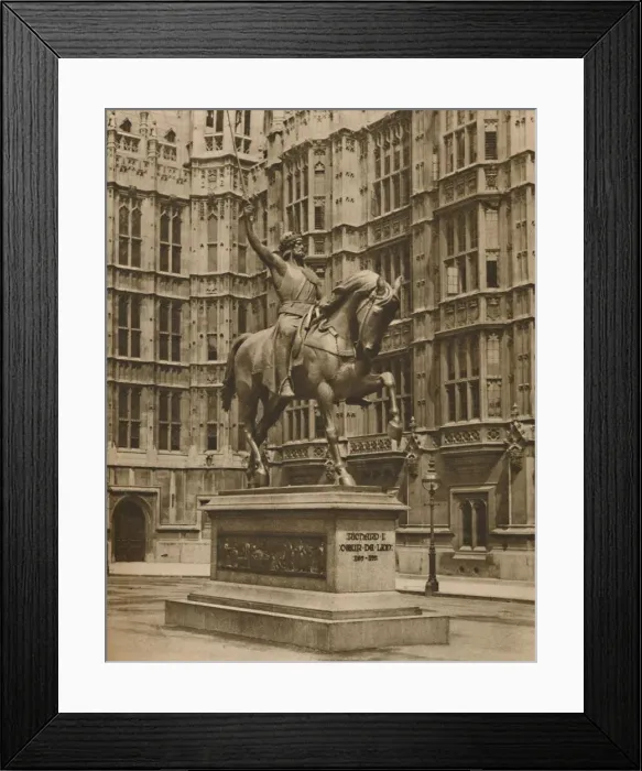 Framed Print : Richard The Lion-Heart on Horseback at Westminster, c1935. Creator: Arnold Framed Print : Richard The Lion-Heart on Horseback at Westminster, c1935. Creator: Arnold