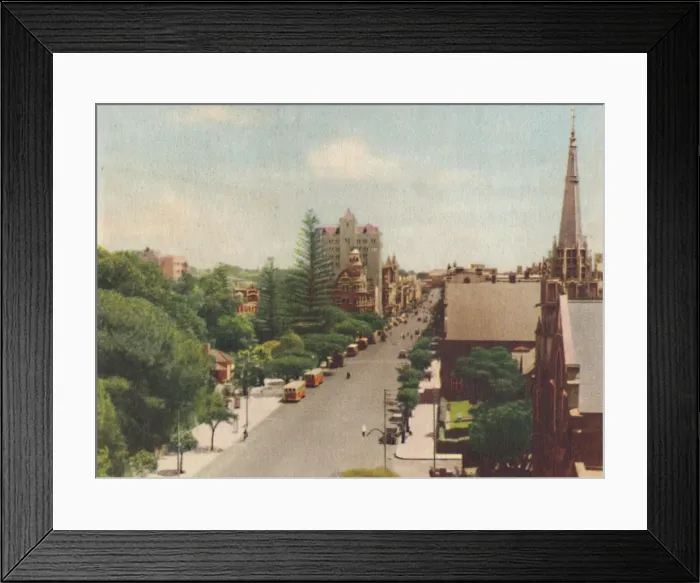 Framed Print : St. Georges Terrace, Looking West, c1947. Creator: Unknown Framed Print : St. Georges Terrace, Looking West, c1947. Creator: Unknown