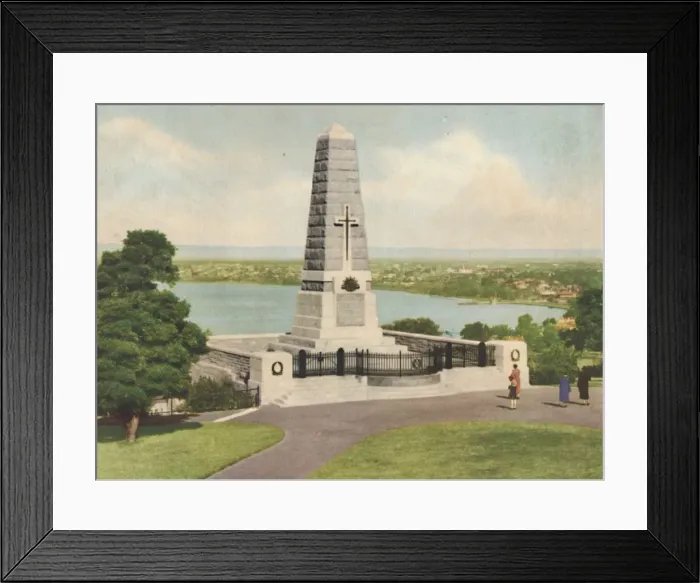 Framed Print : War Memorial, c1947. Creator: Unknown Framed Print : War Memorial, c1947. Creator: Unknown