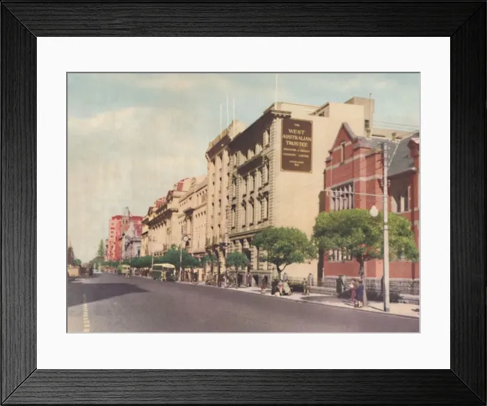 Framed Print : St. Georges Terrace, c1947. Creator: Unknown Framed Print : St. Georges Terrace, c1947. Creator: Unknown