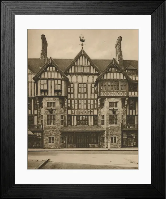 Framed Print : Part of Libertys Tudor Building in Great Marlborough Street, c1935. Creator: Joel Framed Print : Part of Libertys Tudor Building in Great Marlborough Street, c1935. Creator: Joel