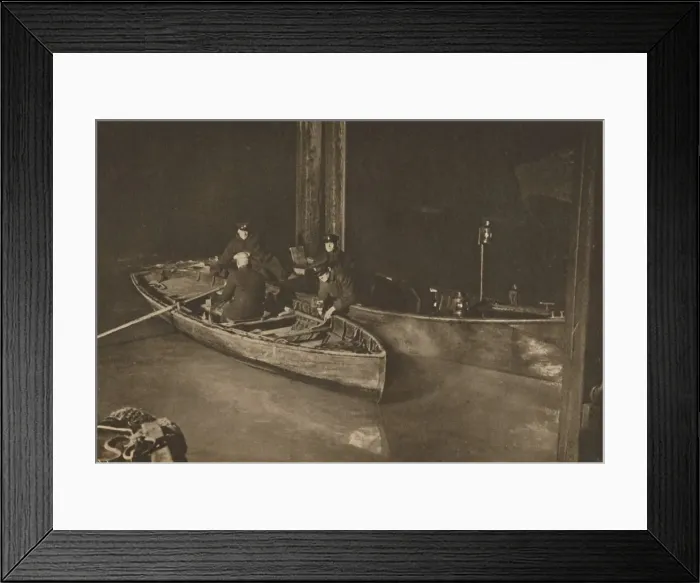 Framed Print : Thames Police on the Night Patrol Which Guards The Safety of the River, c1935. Creator: Unknown Framed Print : Thames Police on the Night Patrol Which Guards The Safety of the River, c1935. Creator: Unknown