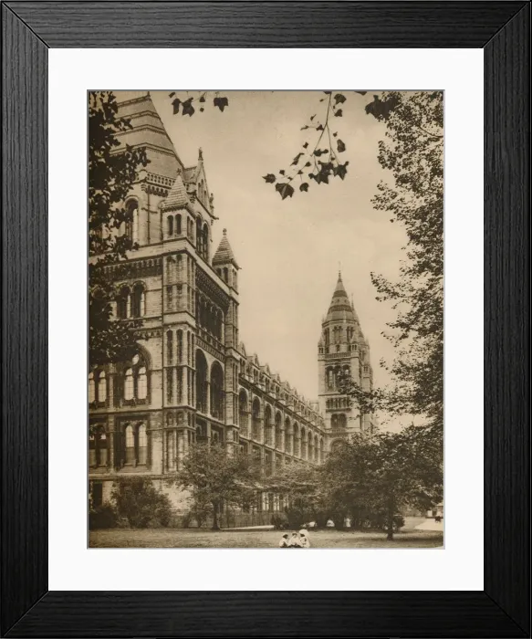 Framed Print : Romanesque Front of the Natural History Museum, c1935. Creator: Donald McLeish Framed Print : Romanesque Front of the Natural History Museum, c1935. Creator: Donald McLeish