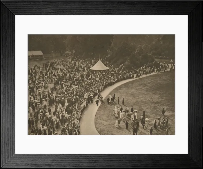 Framed Print : A Glimpse of One of the Annual Royal Garden Parties Among The Timbered Lawns of Buckingham Palace Framed Print : A Glimpse of One of the Annual Royal Garden Parties Among The Timbered Lawns of Buckingham Palace