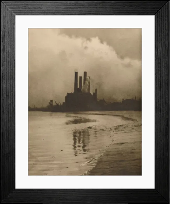 Framed Print : Chelsea Chimneys: Power Station on the Site of Old Cremorne Gardens, c1935. Creator: Huson Framed Print : Chelsea Chimneys: Power Station on the Site of Old Cremorne Gardens, c1935. Creator: Huson