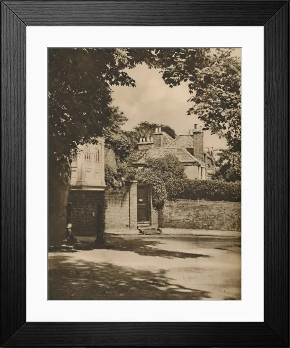 Framed Print : Sunlight and Shadow in a Winding Highgate Road, c1935. Creator: Paterson Framed Print : Sunlight and Shadow in a Winding Highgate Road, c1935. Creator: Paterson