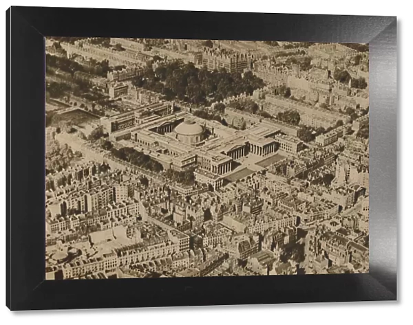 Novel View of the British Museum Surrounded By The Massed Trees of Bloomsbury, c1935