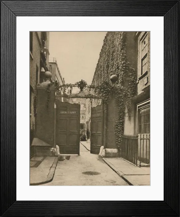 Framed Print : Entrance to Quiet Amen Court in Warwick Lane, c1935. Creator: SO Gorse Framed Print : Entrance to Quiet Amen Court in Warwick Lane, c1935. Creator: SO Gorse