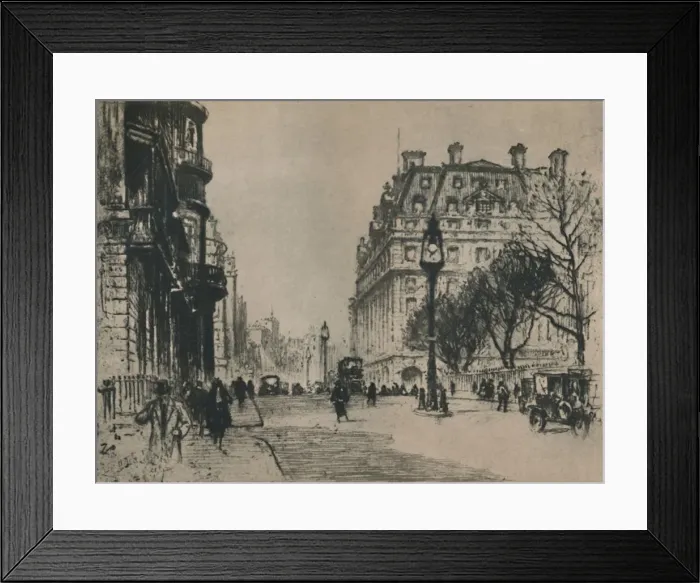 Framed Print : Piccadilly, 1927. Creator: Percy Robertson Framed Print : Piccadilly, 1927. Creator: Percy Robertson