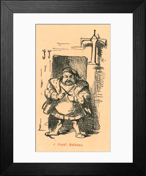 Framed Print : A Royal Butcher, 1897. Creator: John Leech Framed Print : A Royal Butcher, 1897. Creator: John Leech