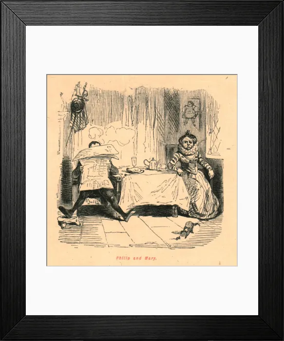 Framed Print : Philip and Mary, 1897. Creator: John Leech Framed Print : Philip and Mary, 1897. Creator: John Leech