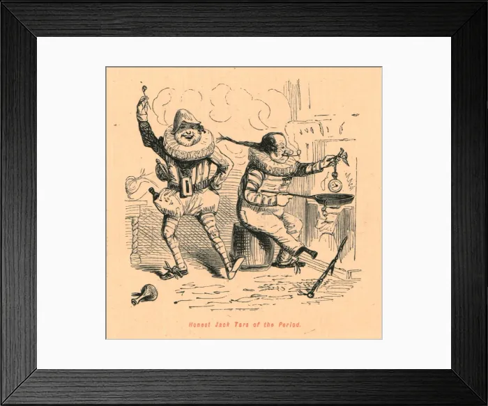 Framed Print : Honest Jack Tars of the Period, 1897. Creator: John Leech Framed Print : Honest Jack Tars of the Period, 1897. Creator: John Leech
