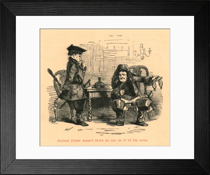 Framed Print : Captain Fisher doesn t think he can do it at the price, 1897. Creator: John Leech Framed Print : Captain Fisher doesn t think he can do it at the price, 1897. Creator: John Leech