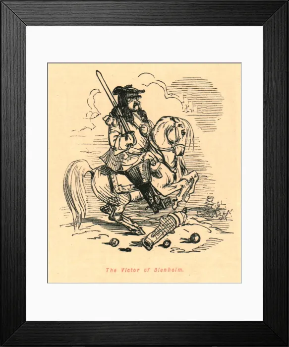 Framed Print : The Victor of Blenheim, 1897. Creator: John Leech Framed Print : The Victor of Blenheim, 1897. Creator: John Leech