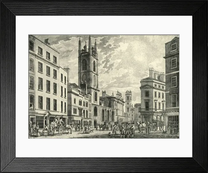 Framed Print : Bank of England, c1781, (1925). Creator: Hare Framed Print : Bank of England, c1781, (1925). Creator: Hare