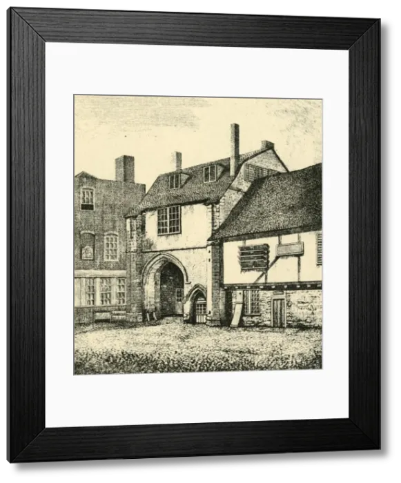 Framed Print : Gateway of St. Saviours, Bermondsey, 1794, (1925). Creator: Unknown Framed Print : Gateway of St. Saviours, Bermondsey, 1794, (1925). Creator: Unknown