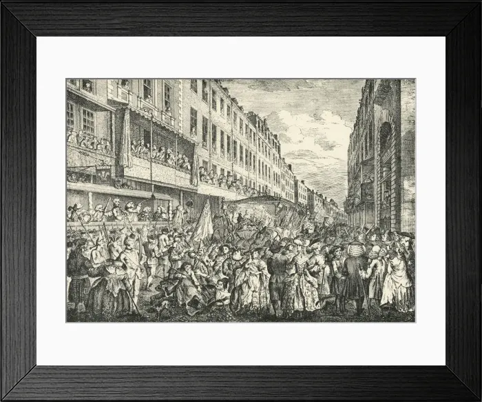 Framed Print : Cheapside on Lord Mayors Day, 1761, (1925). Creator: Unknown