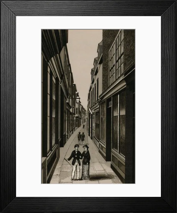 Framed Print : Market Row, c1880. Creator: Unknown