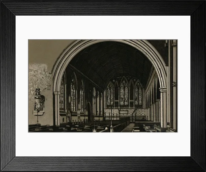 Framed Print : St. Nicholas Church, Interior, c1880. Creator: Unknown Framed Print : St. Nicholas Church, Interior, c1880. Creator: Unknown