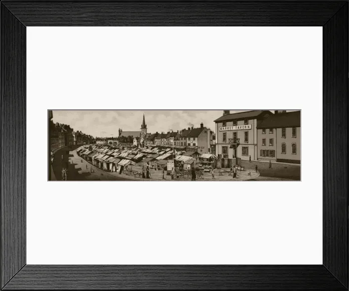 Framed Print : The Market Place, c1880. Creator: Unknown Framed Print : The Market Place, c1880. Creator: Unknown