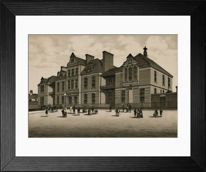 Framed Print : The Hospital, c1880. Creator: Unknown Framed Print : The Hospital, c1880. Creator: Unknown