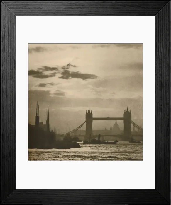 Framed Print : As the Ships See London From The Pool, c1935. Creator: Unknown Framed Print : As the Ships See London From The Pool, c1935. Creator: Unknown