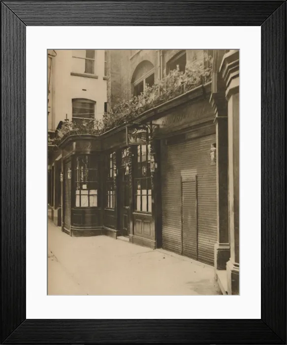 Framed Print : Olde Dr. Butlers Head, Established in Masons Avenue in 1616, c1935. Creator: Unknown Framed Print : Olde Dr. Butlers Head, Established in Masons Avenue in 1616, c1935. Creator: Unknown