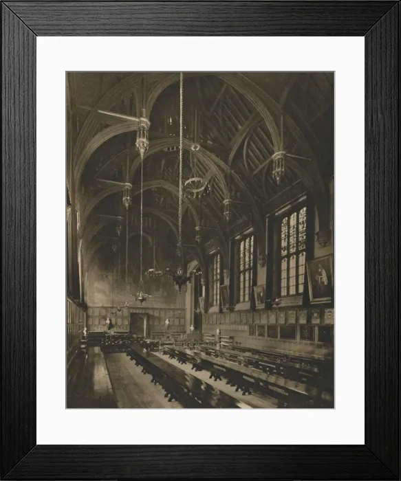 Framed Print : Within The Magnificent Hall of Lincolns Inn, c1935. Creator: Unknown Framed Print : Within The Magnificent Hall of Lincolns Inn, c1935. Creator: Unknown