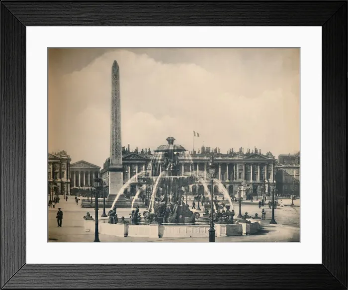 Framed Print : Paris. - La Place De La Concorde. - LL, c1910. Creator: Unknown Framed Print : Paris. - La Place De La Concorde. - LL, c1910. Creator: Unknown