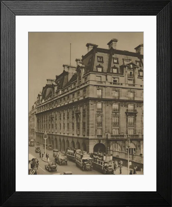 Framed Print : The Ritz on the Site of the Hotels of Many Generations, c1935. Creator: Donald McLeish Framed Print : The Ritz on the Site of the Hotels of Many Generations, c1935. Creator: Donald McLeish