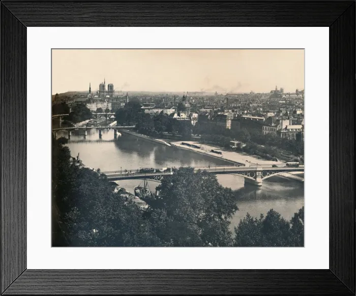 Framed Print : Paris. - Panorama Vers Notre-Dame. - LL, c1910. Creator: Unknown Framed Print : Paris. - Panorama Vers Notre-Dame. - LL, c1910. Creator: Unknown