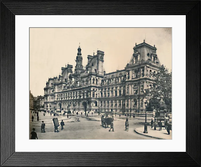 Framed Print : Paris. - L Hotel De Ville. - LL, c1910. Creator: Unknown Framed Print : Paris. - L Hotel De Ville. - LL, c1910. Creator: Unknown