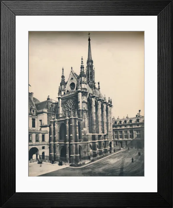 Framed Print : Paris. - La Sainte Chapelle. - ND, c1910. Creator: Unknown Framed Print : Paris. - La Sainte Chapelle. - ND, c1910. Creator: Unknown