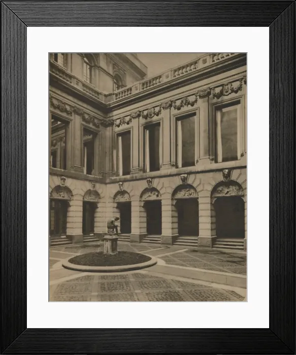 Framed Print : Courtyard of the Drapers Hall in Throgmorton Street, c1935. Creator: Joel Framed Print : Courtyard of the Drapers Hall in Throgmorton Street, c1935. Creator: Joel