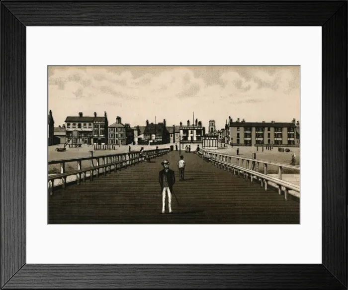 Framed Print : The Jetty, c1880. Creator: Unknown Framed Print : The Jetty, c1880. Creator: Unknown