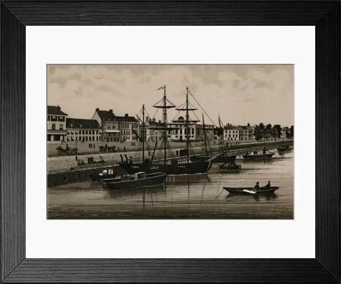 Framed Print : The Quay, c1880. Creator: Unknown Framed Print : The Quay, c1880. Creator: Unknown