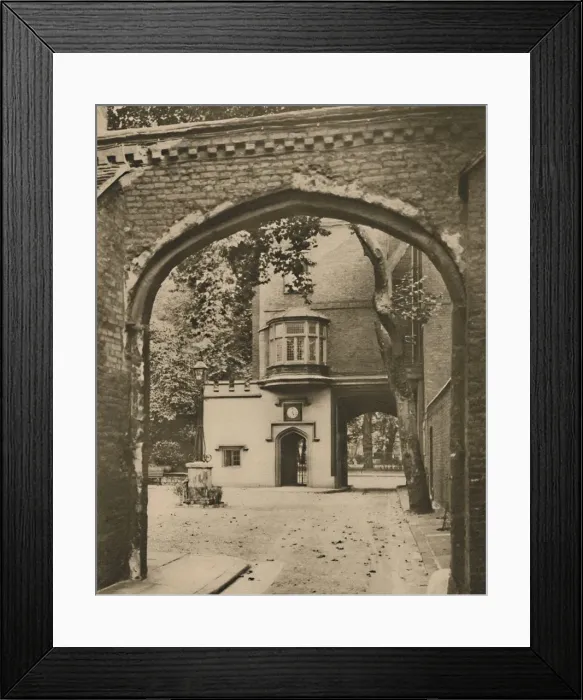 Framed Print : Entrance Courtyard and Gateway of the Charterhouse, c1935. Creator: Unknown Framed Print : Entrance Courtyard and Gateway of the Charterhouse, c1935. Creator: Unknown