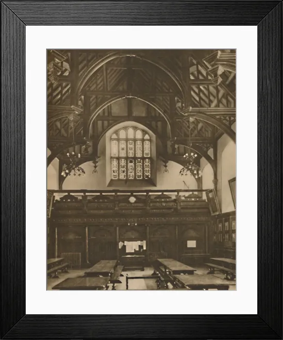 Framed Print : Hall of Grays Inn, Where The Comedy of Errors Was Acted in Shakespeares Lifetime, c1935 Framed Print : Hall of Grays Inn, Where The Comedy of Errors Was Acted in Shakespeares Lifetime, c1935