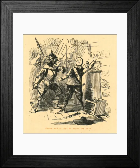 Framed Print : Felton admits that he killed the Duke, 1897. Creator: John Leech Framed Print : Felton admits that he killed the Duke, 1897. Creator: John Leech