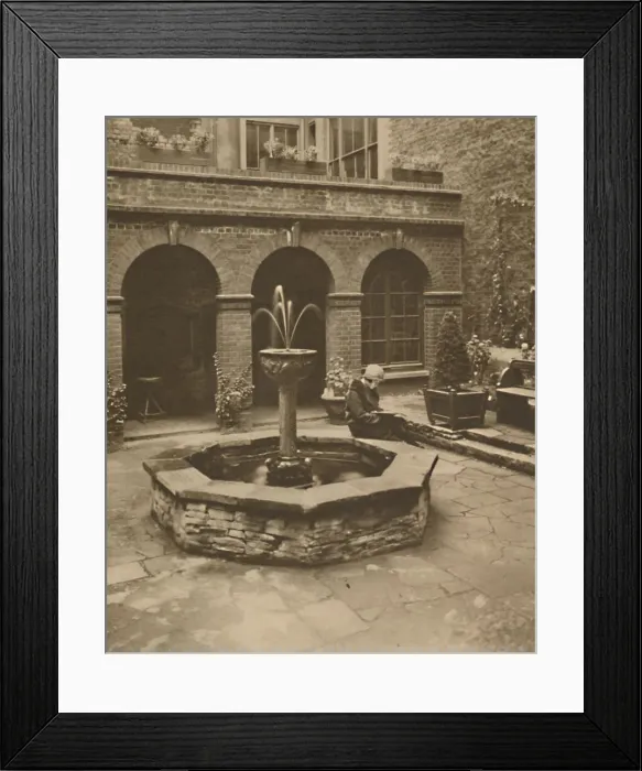 Framed Print : Graveyard of St. Ethelburga, Bishopgate, A Resting Place for the Living, c1935 Framed Print : Graveyard of St. Ethelburga, Bishopgate, A Resting Place for the Living, c1935