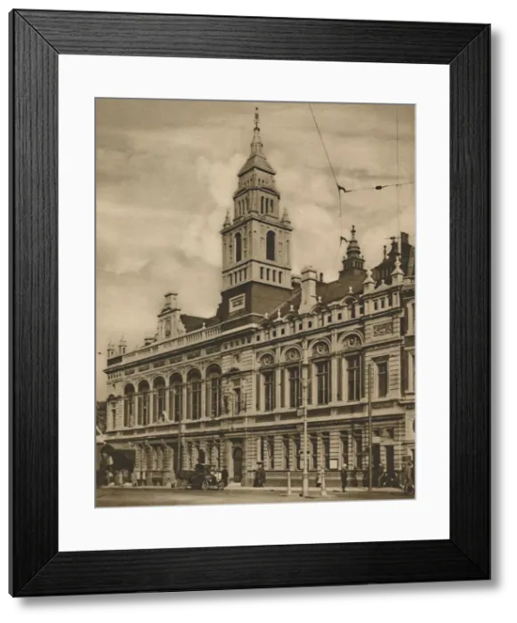 Framed Print : Hammersmith Town Hall from Hammersmith Broadway, c1935. Creator: Donald McLeish Framed Print : Hammersmith Town Hall from Hammersmith Broadway, c1935. Creator: Donald McLeish