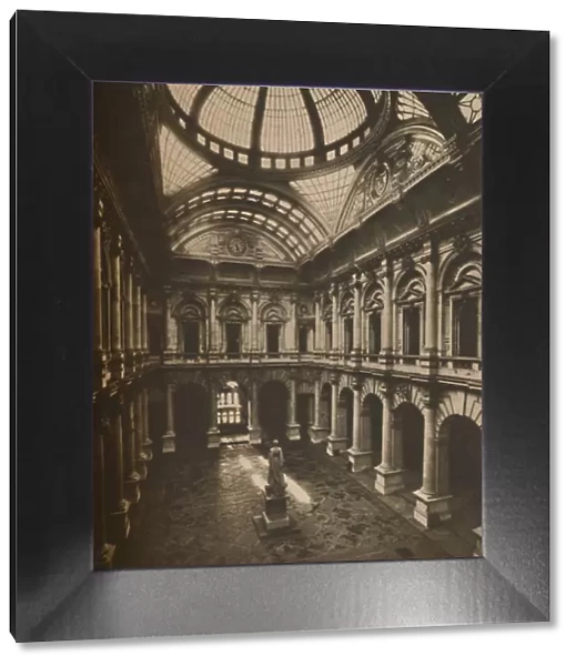 Glass-Roofed Interior Court of the Royal Exchange, c1935. Creator: Joel