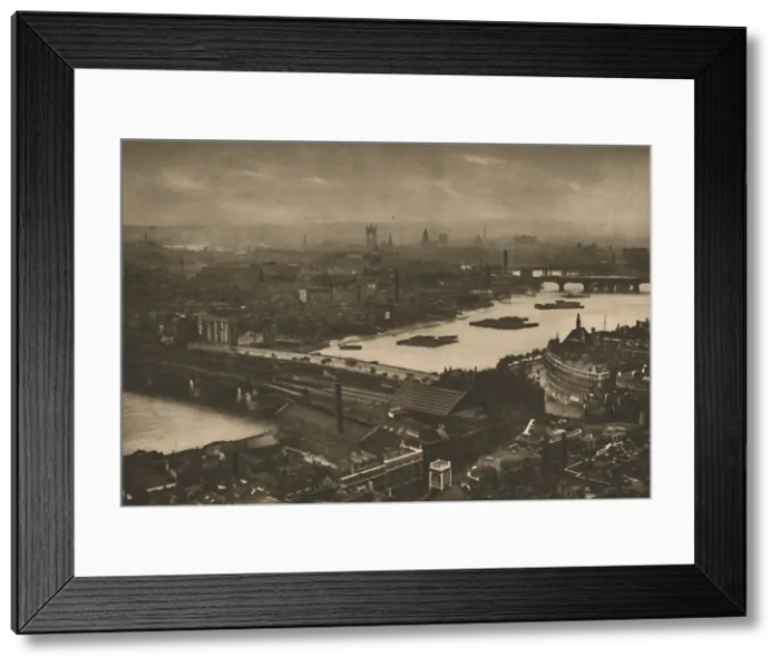 Framed Print : A Farewell Look at Wonderful London from the Cross on St. Pauls Dome, c1935. Creator: Unknown Framed Print : A Farewell Look at Wonderful London from the Cross on St. Pauls Dome, c1935. Creator: Unknown