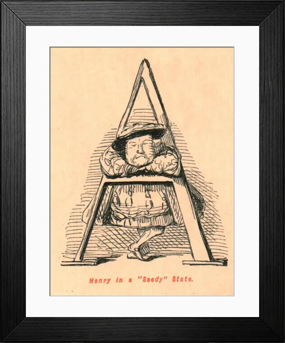 Framed Print : Henry in a Seedy State, 1897. Creator: John Leech Framed Print : Henry in a Seedy State, 1897. Creator: John Leech