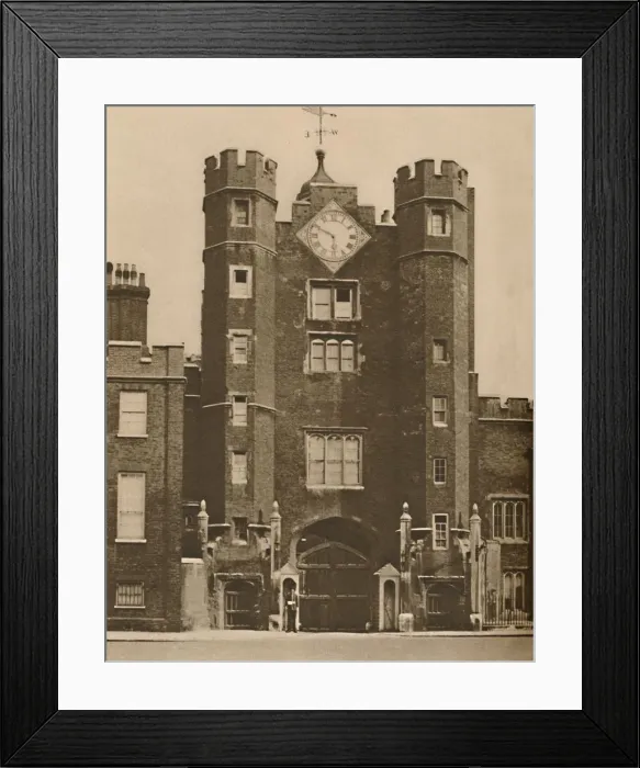 Framed Print : Brick Gate House for a Royal Hunting Lodge in St. James s, c1935. Creator: Donald McLeish Framed Print : Brick Gate House for a Royal Hunting Lodge in St. James s, c1935. Creator: Donald McLeish